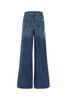 Self-Portrait Mide-Rise Wide-Leg Jeans