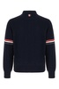 Thom Browne RWB-Striped Long-Sleeved Polo Shirt