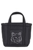 Maison Kitsuné Fox Head Embroidered Mini Tote Bag