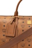 MCM Logo Detailed Zip-Up Duffle Bag