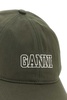 Ganni Logo-Embroidered Curved Peak Baseball Cap