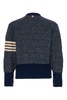 Thom Browne 4-Bar Mélange-Effect Button-Up Cardigan