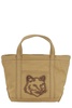 Maison Kitsuné Fox Head Embroidered Mini Tote Bag