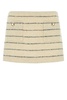 Miu Miu Woman Embroidered Boucle Mini Skirt