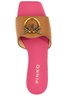 Pinko Logo Plaque Slip-On Sandals