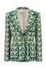 Casablanca Heart Monogram Jacquard Single-Breasted Jacket