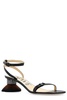 Loewe Petal Brush Heeled Ankle Strap Sandals