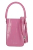 By Far Note Lipstick Croc-Embossed Tote Bag