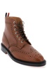 Thom Browne Brogue Detailed Ankle Boots