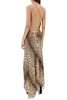 Roberto Cavalli Jaguar-Printed Halterneck Dress