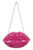 Aquazzura Kiss Me Miniaudiere Embellished Clutch Bag