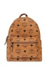 MCM Stark Monogrammed Zip-Up Backpack