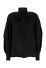 Alberta Ferretti Puff Sleeved Satin Blouse