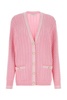 Alessandra Rich Cable-Knitted V-Neck Cardigan