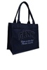 Ganni Denim Large Tote Bag