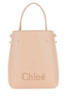 Chloé Sense Logo Embroidered Micro Tote Bag