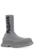 Alexander McQueen Logo Printed Sock-Style Boots