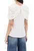 Stella McCartney Draped Shoulder Asymmetric Satin Top