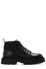 Fendi Monogrammed Lace-Up Ankle Boots