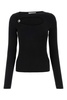 Coperni Long Sleeved Cut-Out Detailed Ribbed-Knit Top