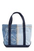 Maison Kitsuné Fox Head Panelled Denim Tote Bag