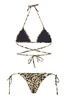 Reina Olga Leopard Print Triangle Bikini Set