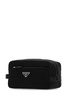 Prada Logo Plaque Travel Pouch