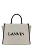 Two-tone Canvas Small In & Out Shopping Bag