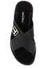 Tom Ford Logo Plaque Crossover Strap Sandals