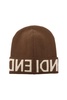 Fendi Logo Intarsia Knitted Beanie