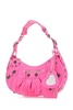 Fluo Pink Nappa Leather Le Cagole Xs Shoulder Bag