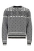 Thom Browne Man Embroidered Wool Sweater