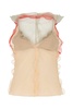 Fendi Draped Sheer Sleeveless Top