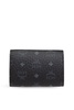 MCM Logo Embossed Foldover Wallet