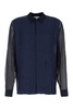 Dries Van Noten Man Blue Crepe Clasens Shirt