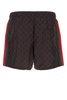 Gucci GG Monogram Web Detailed Swim Shorts