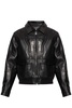 Balmain Classic Collared Zipped Leather Jacket