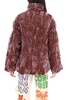 Collina Strada Star Crushed-Velvet Zipped Puffer Jacket