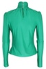 Paco Rabanne Ruched Detailed Long-Sleeved Jersey Top