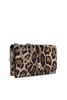 Alexander McQueen Leopard Printed Small Skull Clutch Bag