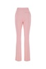 Alexander Mcqueen Woman Pastel Pink Crepe Cigarette Pant