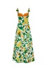 Farm Rio Papaya Salad Scarf Sleeveless Maxi Dress