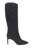 Moschino Allover Logo Printed High-Knee Boots