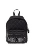 Moschino Logo-Embellished Zip-Up Quilted Backpack