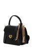 Moschino Heart Lock Keyring Detailed Tote Bag