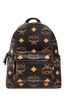 MCM All-Over Logo Printed Zipped Backpack