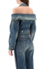 Alexander McQueen Halterneck Cropped Denim Jacket