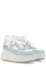 Chloé Nama Lace-Up Wedge Sneakers