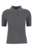 Miu Miu Short-Sleeved Knitted Polo Shirt