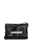 Victoria Beckham Logo-Printed Foldover Top Crossbody Bag